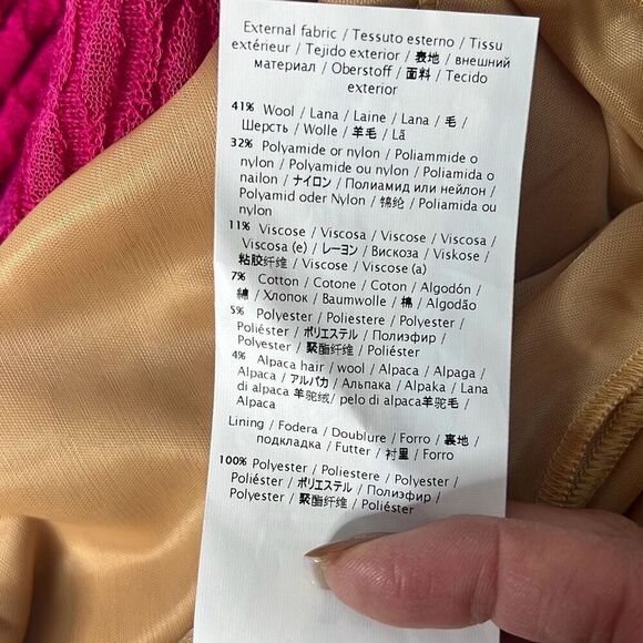 M Missoni Magenta Shift Midi Wool Blend Dress M NWT (001) - Picture 14 of 15